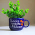 Thank You Gift Cup Planter  | Ceramic Wall Planter | Table Accessory | Personalised Gift | Home Decor